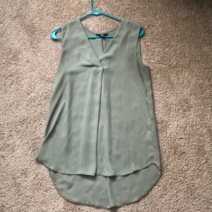 Green tank top size 10